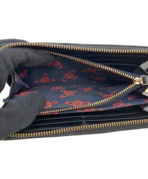 Vivienne Westwood（ヴィヴィアンウエストウッド）Vivienne Westwood (ヴィヴィアンウエストウッド) ラウンドファスナー財布 ブラックの古着・服飾アイテム