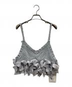 J1U by LA BELLE ETUDEジユウバイラベルエチュード）の古着「メニーリボンニットビスチェ」｜グレー