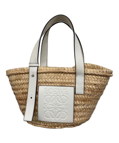 LOEWE（ロエベ）LOEWE (ロエベ) バスケットバッグ スモール ホワイトの古着・服飾アイテム