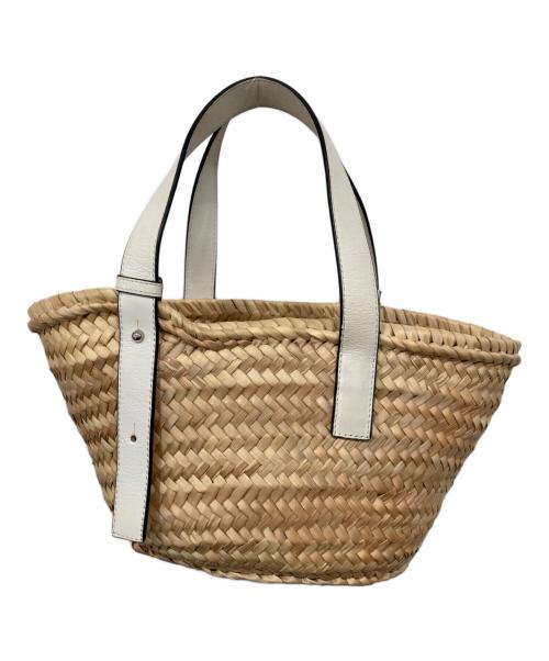 LOEWE（ロエベ）LOEWE (ロエベ) バスケットバッグ スモール ホワイトの古着・服飾アイテム