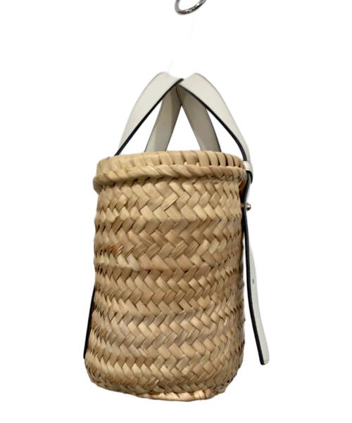 LOEWE（ロエベ）LOEWE (ロエベ) バスケットバッグ スモール ホワイトの古着・服飾アイテム