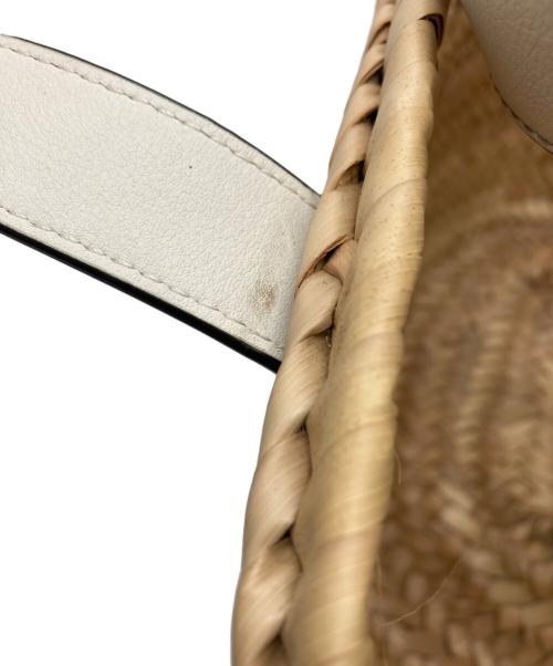 LOEWE（ロエベ）LOEWE (ロエベ) バスケットバッグ スモール ホワイトの古着・服飾アイテム