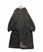 MOYURUモユル）の古着「デニムビッグコート」｜ネイビー