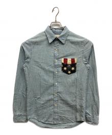 Denim & Supply Ralph Lauren（デニム＆サプライ ラルフローレン）の古着「シャンブレーシャツ」｜ブルー