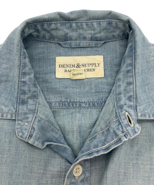 Denim & Supply Ralph Lauren（デニム＆サプライ ラルフローレン）DENIM & SUPPLY RALPH LAUREN (デニム＆サプライ ラルフローレン) シャンブレーシャツ ブルー サイズ:XSの古着・服飾アイテム