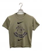 BLACK COMME des GARCONS×NIKEブラックコムデギャルソン×ナイキ）の古着「ポリエステルTシャツ」｜ベージュ