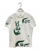 LACOSTE×A.P.C.ラコステ×アーペーセー）の古着「パッチワークポロシャツ」｜ホワイト