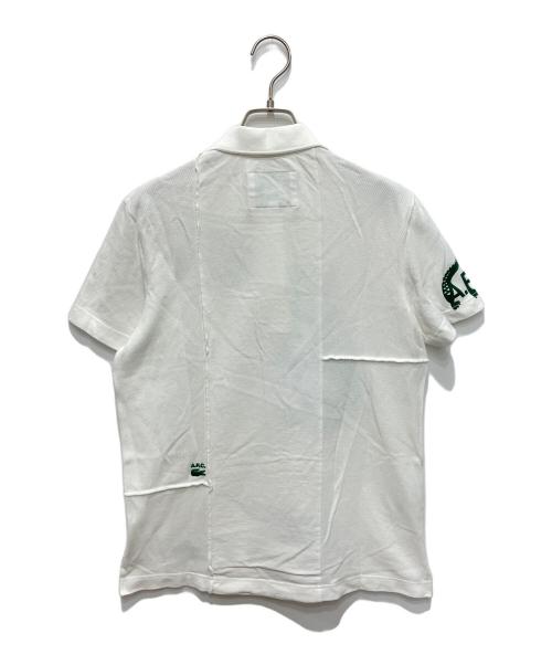 LACOSTE（ラコステ）LACOSTE (ラコステ) A.P.C. (アーペーセー) パッチワークポロシャツ ホワイト サイズ:Sの古着・服飾アイテム