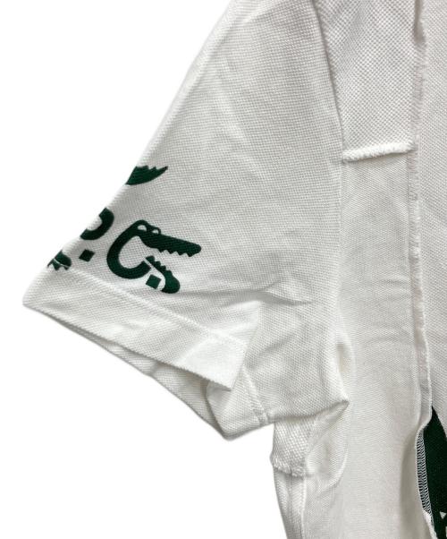 LACOSTE（ラコステ）LACOSTE (ラコステ) A.P.C. (アーペーセー) パッチワークポロシャツ ホワイト サイズ:Sの古着・服飾アイテム