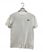 LACOSTEラコステ）の古着「ピケクルーネックTシャツ」｜ホワイト