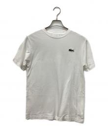 LACOSTE（ラコステ）の古着「ピケクルーネックTシャツ」｜ホワイト