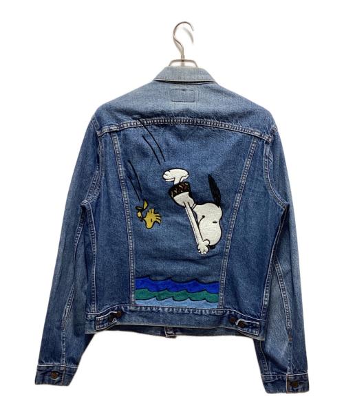 LEVI'S AUTHORIZED VINTAGE（リーバイス オーソライズド ヴィンテージ）LEVI'S AUTHORIZED VINTAGE (リーバイス オーソライズド ヴィンテージ) PEANUTS (ピーナッツ) デニムトラッカージャケット インディゴ サイズ:Mの古着・服飾アイテム