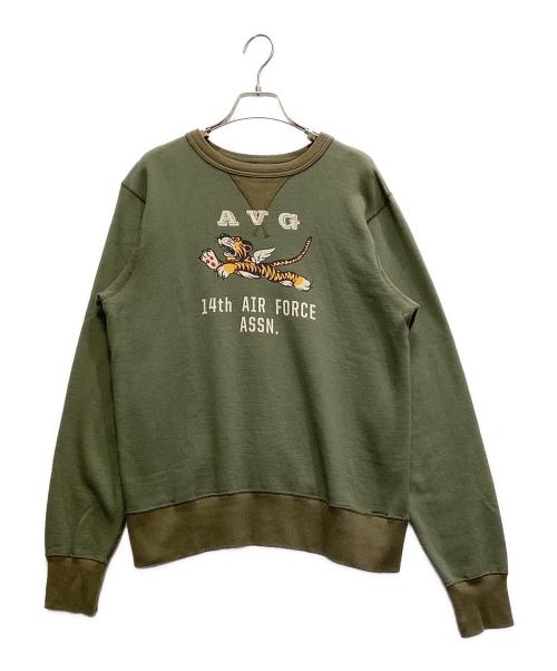 BUZZ RICKSON'S（バズリクソンズ）BUZZ RICKSON'S (バズリクソンズ) フライングタイガー スウェット オリーブ サイズ:Mの古着・服飾アイテム