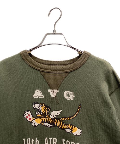 BUZZ RICKSON'S（バズリクソンズ）BUZZ RICKSON'S (バズリクソンズ) フライングタイガー スウェット オリーブ サイズ:Mの古着・服飾アイテム