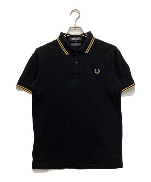 COMME des GARCONS HOMME DEUX（コムデギャルソン オム ドゥ）COMME des GARCONS HOMME DEUX (コムデギャルソン オム ドゥ) FRED PERRY (フレッドペリー) ポロシャツ ブラック サイズ:Sの古着・服飾アイテム