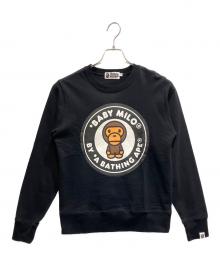 A BATHING APE（アベイシングエイプ）の古着「クルーネックスウェット」｜ブラック
