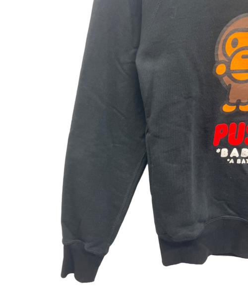 A BATHING APE（ア ベイシング エイプ）A BATHING APE (ア ベイシング エイプ) PUSHA-T プルオーバーパーカー ブラック サイズ:Mの古着・服飾アイテム