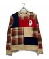 A BATHING APE（アベイシングエイプ）の古着「BAPE CHECK APE HEAD CREWNECK」｜ベージュ