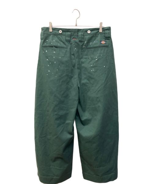 SHINYA KOZUKA（シンヤコズカ）SHINYA KOZUKA (シンヤコズカ) Dickies (ディッキーズ) BAGGY WITH DICKIES　	SHINYA KOZUKA（シンヤコズカ）　Dickies（ディッキーズ）　2402SK120 グリーン サイズ:Lの古着・服飾アイテム