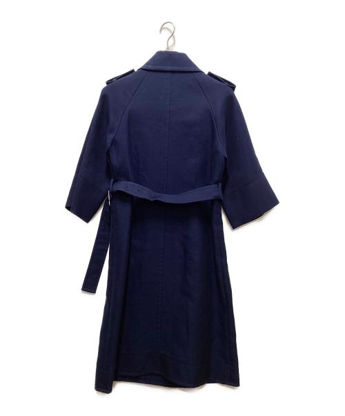 FOXEY NEWYORK（フォクシーニューヨーク）FOXEY NEWYORK (フォクシーニューヨーク) トレンチコート ネイビー サイズ:38の古着・服飾アイテム