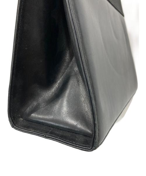 Salvatore Ferragamo（サルヴァトーレ フェラガモ）Salvatore Ferragamo (サルヴァトーレ フェラガモ) ヴァラリボンハンドバッグ ブラックの古着・服飾アイテム