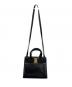 Salvatore Ferragamo (サルヴァトーレ フェラガモ) ヴァラリボンハンドバッグ ブラック：18000円