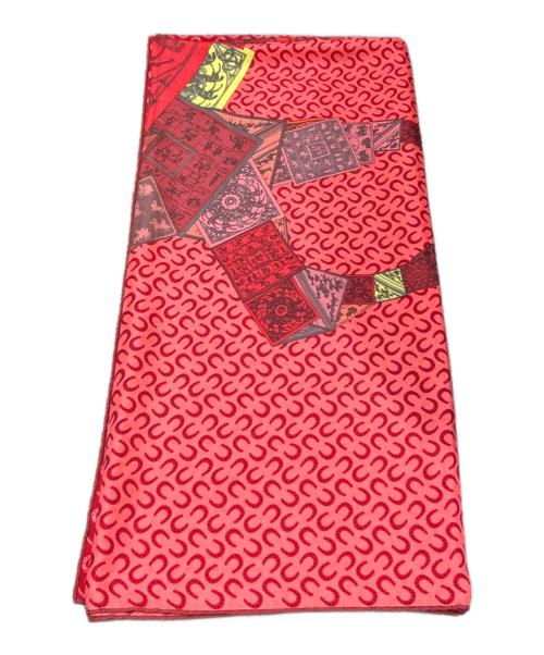 HERMES（エルメス）HERMES (エルメス) カレジェアン/A Cheval sur mon Carre/カレの馬に乗って レッド サイズ:140の古着・服飾アイテム