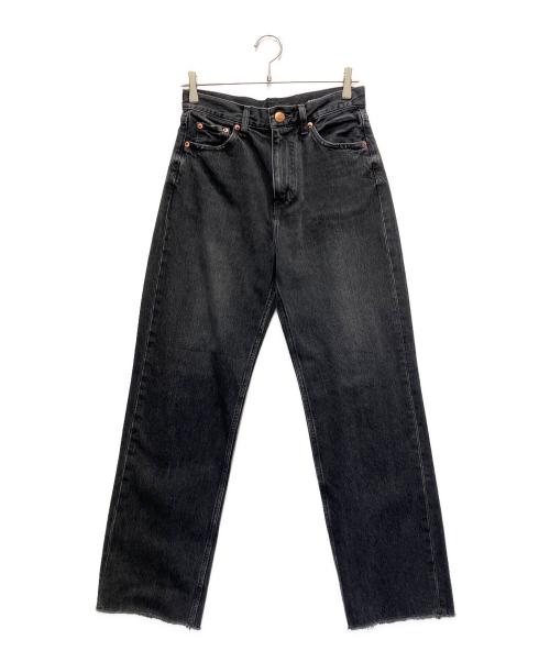 RED CARD（レッドカード）RED CARD (レッドカード) MM66 ハイライズストレートデニムパンツ ブラック サイズ:25の古着・服飾アイテム