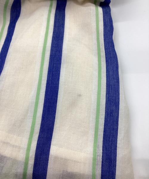 ne quittez pas（ヌキテパ）ne quittez pas (ヌキテパ) Cotton Voile Stripe Waist Gather Dress ベージュ サイズ:Mの古着・服飾アイテム