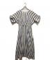 ne quittez pas (ヌキテパ) Cotton Voile Stripe Waist Gather Dress ベージュ サイズ:M：19000円