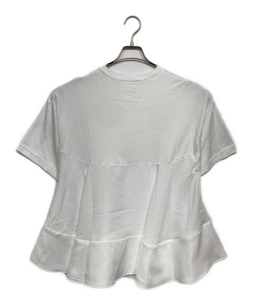ENFOLD（エンフォルド）ENFOLD (エンフォルド) FLARE DOCKING T-SHIRT ホワイト サイズ:38の古着・服飾アイテム