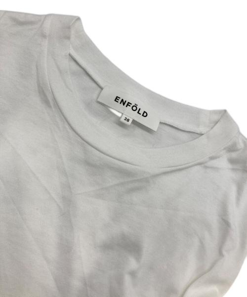 ENFOLD（エンフォルド）ENFOLD (エンフォルド) FLARE DOCKING T-SHIRT ホワイト サイズ:38の古着・服飾アイテム