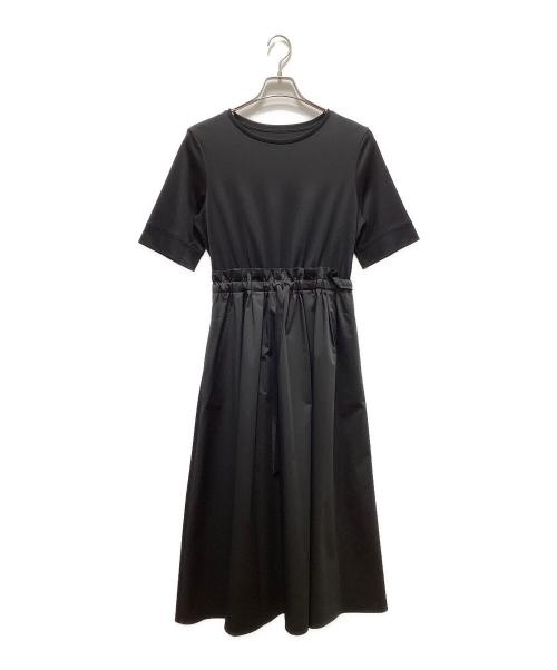 ANAYI（アナイ）ANAYI (アナイ) 綿スムースワンピース ブラック サイズ:38の古着・服飾アイテム