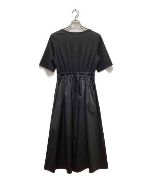 ANAYI（アナイ）ANAYI (アナイ) 綿スムースワンピース ブラック サイズ:38の古着・服飾アイテム
