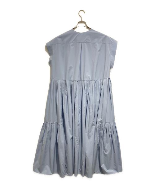 ADORE（アドーア）ADORE (アドーア) ウェットテクスチャータフタワンピース ライトブルー サイズ:38の古着・服飾アイテム