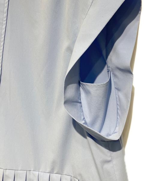 ADORE（アドーア）ADORE (アドーア) ウェットテクスチャータフタワンピース ライトブルー サイズ:38の古着・服飾アイテム