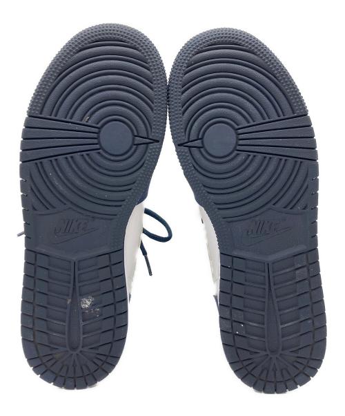 NIKE（ナイキ）NIKE (ナイキ) AIR JORDAN 1 HIGH OG GS ホワイト×ネイビー サイズ:24㎝の古着・服飾アイテム