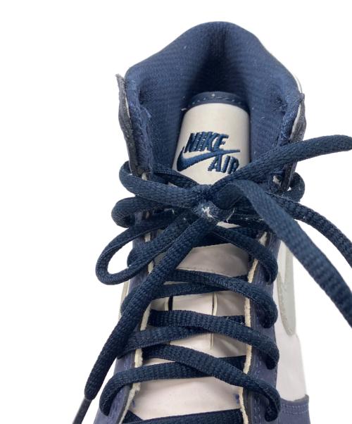 NIKE（ナイキ）NIKE (ナイキ) AIR JORDAN 1 HIGH OG GS ホワイト×ネイビー サイズ:24㎝の古着・服飾アイテム