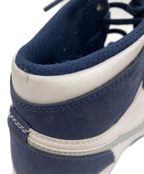 NIKE（ナイキ）NIKE (ナイキ) AIR JORDAN 1 HIGH OG GS ホワイト×ネイビー サイズ:24㎝の古着・服飾アイテム