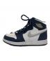 NIKE (ナイキ) AIR JORDAN 1 HIGH OG GS ホワイト×ネイビー サイズ:24㎝：10000円