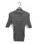 Plage（プラージュ）の古着「SHEER RIB POLO ニット」｜グレー