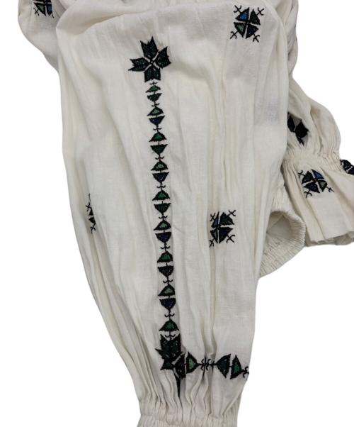 dahl'ia（ダリア）dahl'ia (ダリア) 6(ROKU) BEAUTY&YOUTH (ロク ビューティーアンドユース) GATHER BLOUSE ホワイト サイズ:SIZE Freeの古着・服飾アイテム