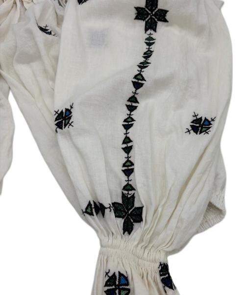 dahl'ia（ダリア）dahl'ia (ダリア) 6(ROKU) BEAUTY&YOUTH (ロク ビューティーアンドユース) GATHER BLOUSE ホワイト サイズ:SIZE Freeの古着・服飾アイテム