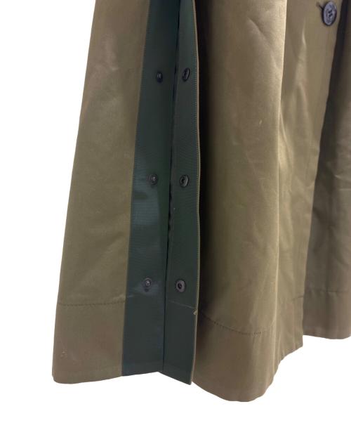 sacai（サカイ）sacai (サカイ) Mixed Media Layered Coat オリーブ サイズ:1の古着・服飾アイテム