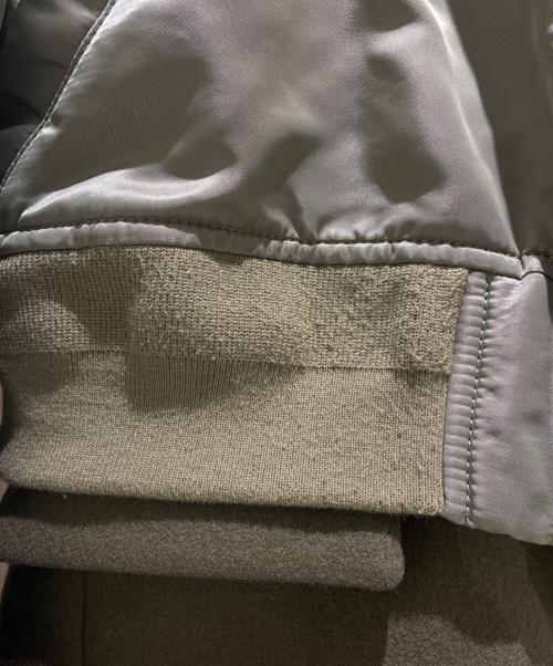 sacai（サカイ）sacai (サカイ) Mixed Media Layered Coat オリーブ サイズ:1の古着・服飾アイテム
