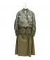 sacai（サカイ）の古着「Mixed Media Layered Coat」｜オリーブ