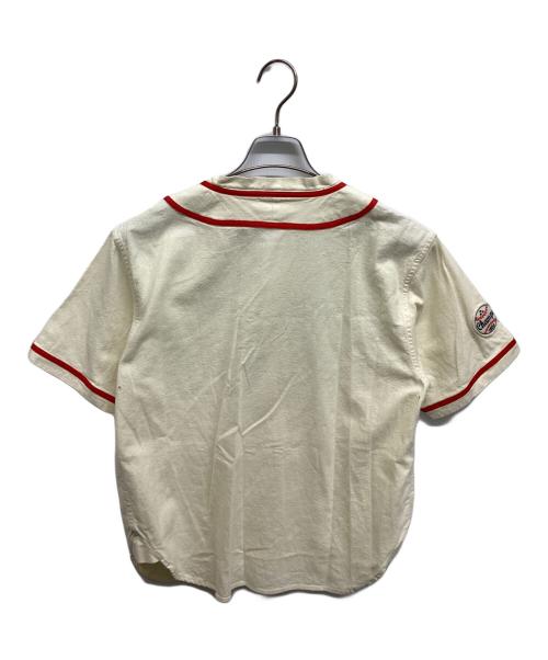 Champion（チャンピオン）Champion (チャンピオン) ベースボールシャツ アイボリー サイズ:Mの古着・服飾アイテム