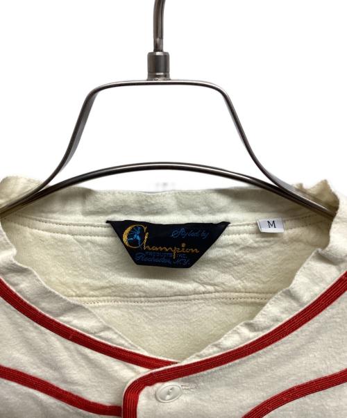 Champion（チャンピオン）Champion (チャンピオン) ベースボールシャツ アイボリー サイズ:Mの古着・服飾アイテム