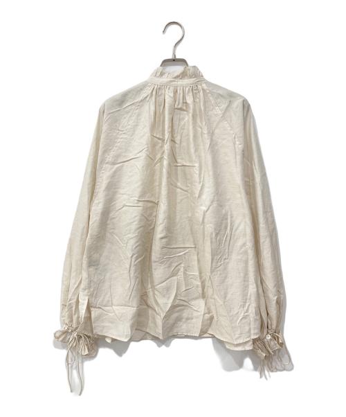 Spick and Span（スピック＆スパン）Spick and Span (スピック＆スパン) ハイブリットフリルリボンブラウス ベージュ サイズ:Freeの古着・服飾アイテム