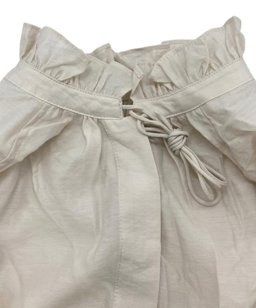 Spick and Span（スピック＆スパン）Spick and Span (スピック＆スパン) ハイブリットフリルリボンブラウス ベージュ サイズ:Freeの古着・服飾アイテム